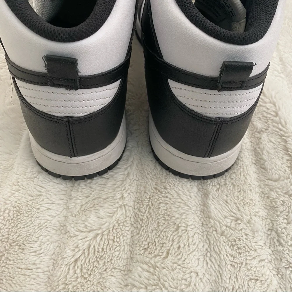 Nike Dunk High Retros Men's Black and White Sneakers Size 12